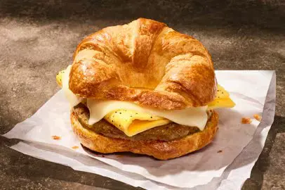 Panera Bread Menu 2026 13 Croissant Sausage Egg Cheese Sandwich
